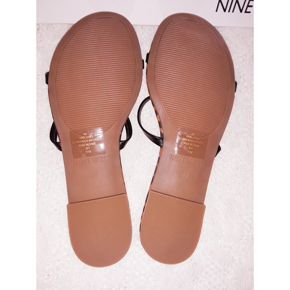 Nine West Sz 6M BLAISE Leopard Animal Print Sandals Shoes NIB - Picture 6 of 7